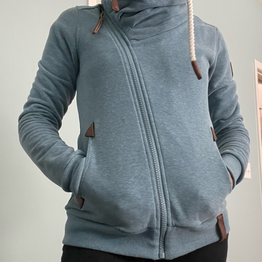 Naketano asymmetrical zip jacket. Size small